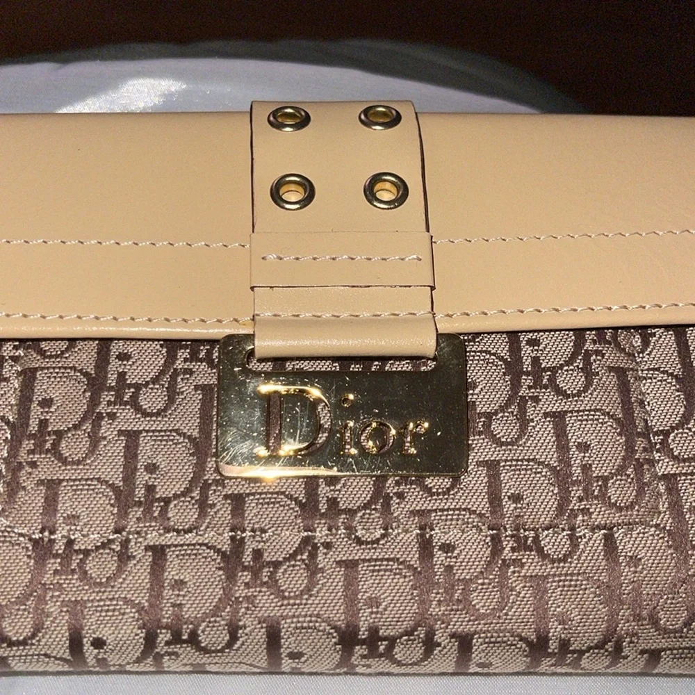 Preloved Dior trotter canvas wallet excellent condition